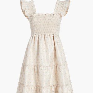 Hill House Ellie Nap Dress in Gold Jacquard